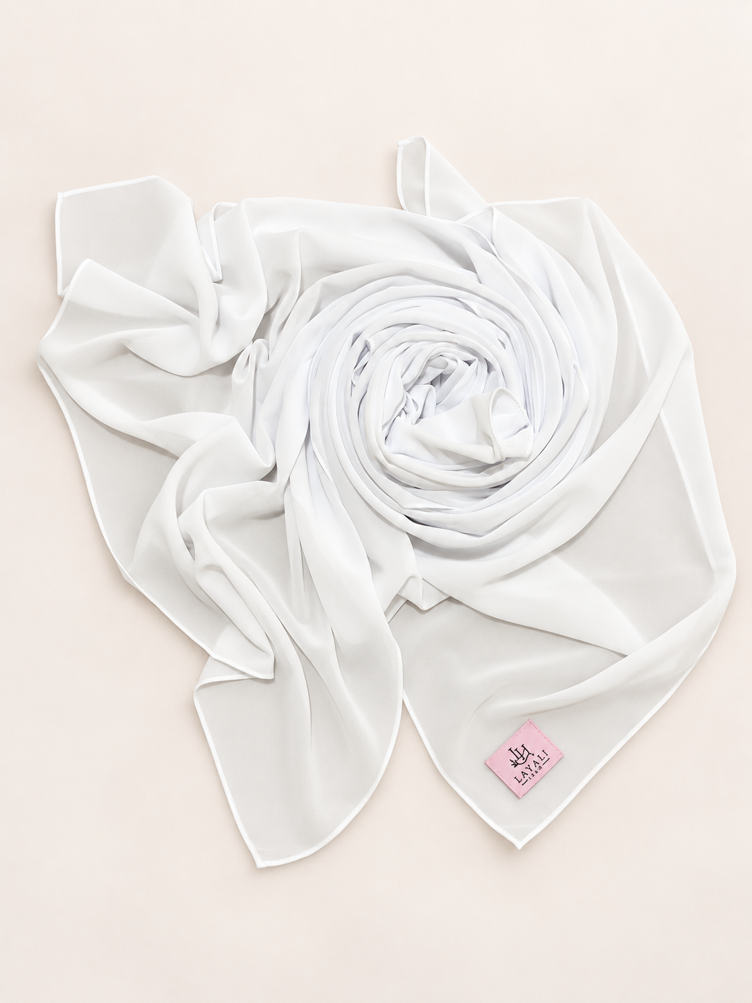 Pearl White Chiffon