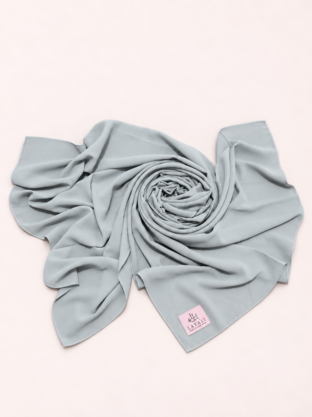 Mist Blue Chiffon